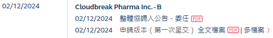 眼科生物科技公司「拨康视云」，递交招股书，拟香港上市，瑞银、建银、华泰联席保荐